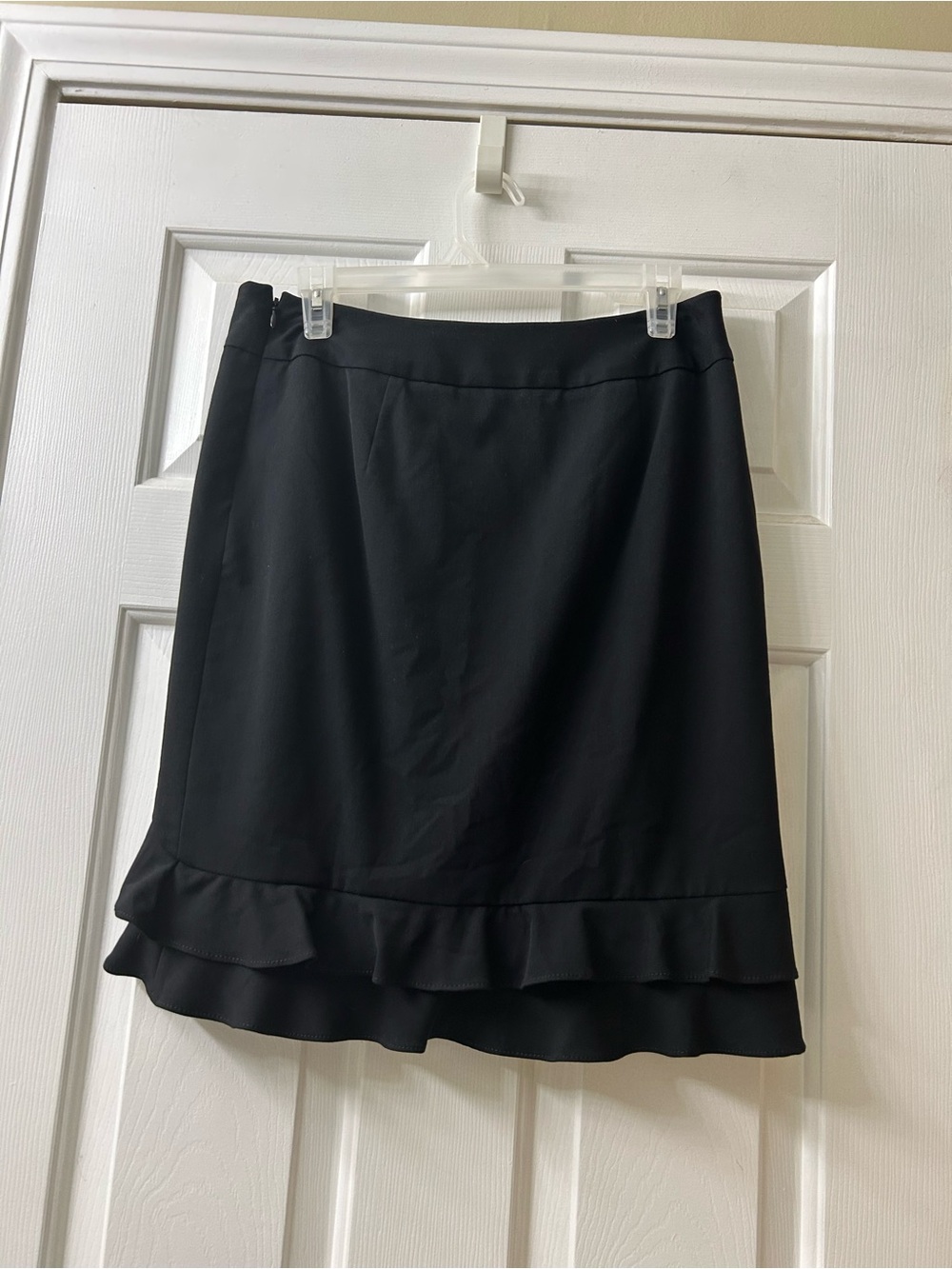 WHBM Black Ruffled Wrap Like Skirt - Women - Picture 2 of 7